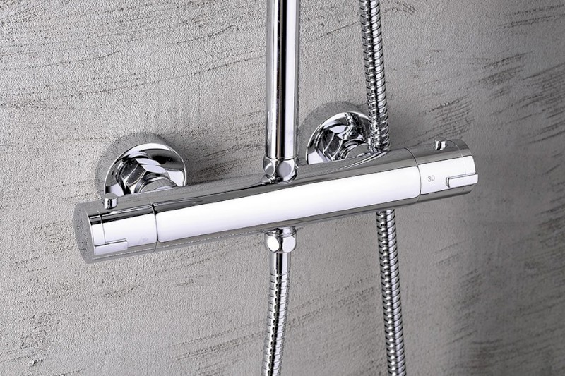 LIGA sprchový sloup s termostatickou baterií, chrom SL533