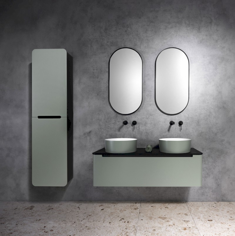 KERALA umyvadlová skříňka 140x35x47,5cm, 1x zásuvka, verde KR140-4444