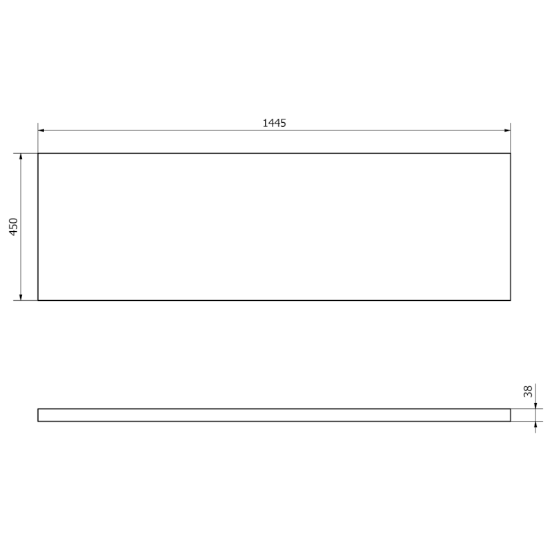 VEGA deska pod umyvadlo 145x45cm, dub platin VG750