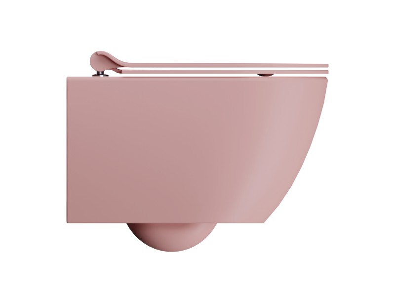 PURA závěsná WC mísa, Swirlflush, 36x50cm, blush dual-mat 881624