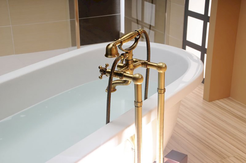 ANTEA nástěnná vanová baterie kompletní, bronz 3016