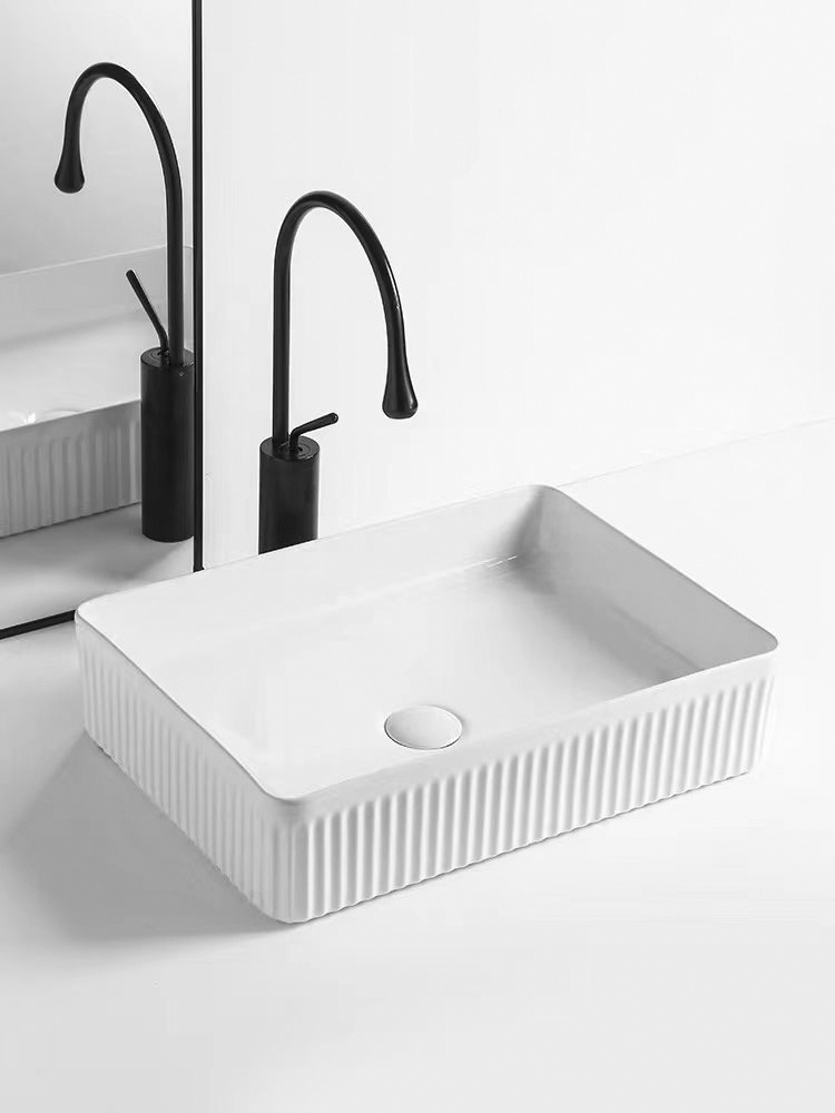 PICOBELLO keramické umyvadlo na desku 50x34cm, bílá AR485