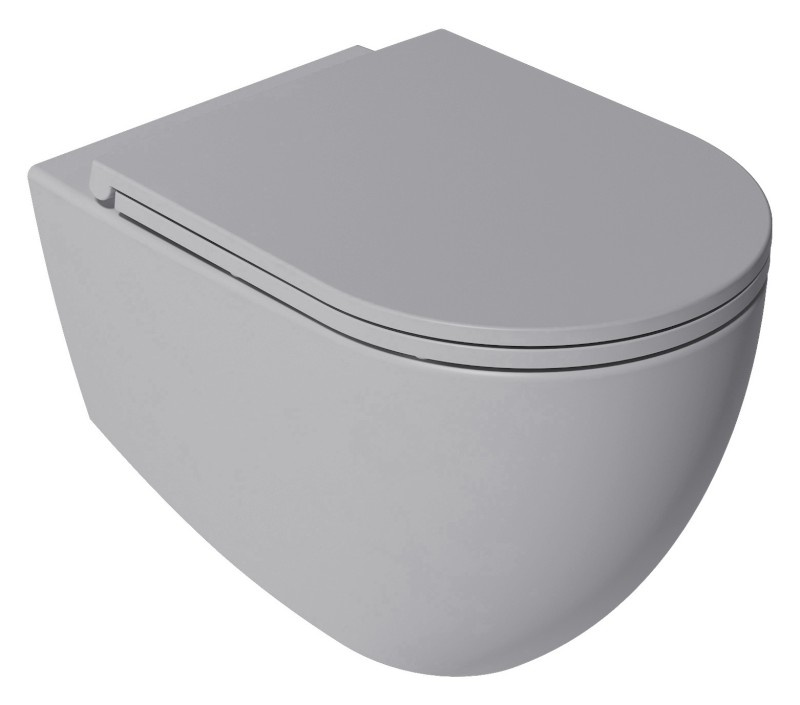 INFINITY WC sedátko, SLIM, Soft Close, Easy Take, stone grey 40KF0547I-S