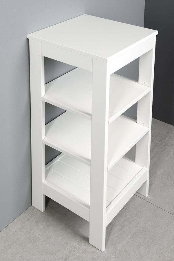 ETIDE policový regál 36x86x36 cm, bílá mat ET086