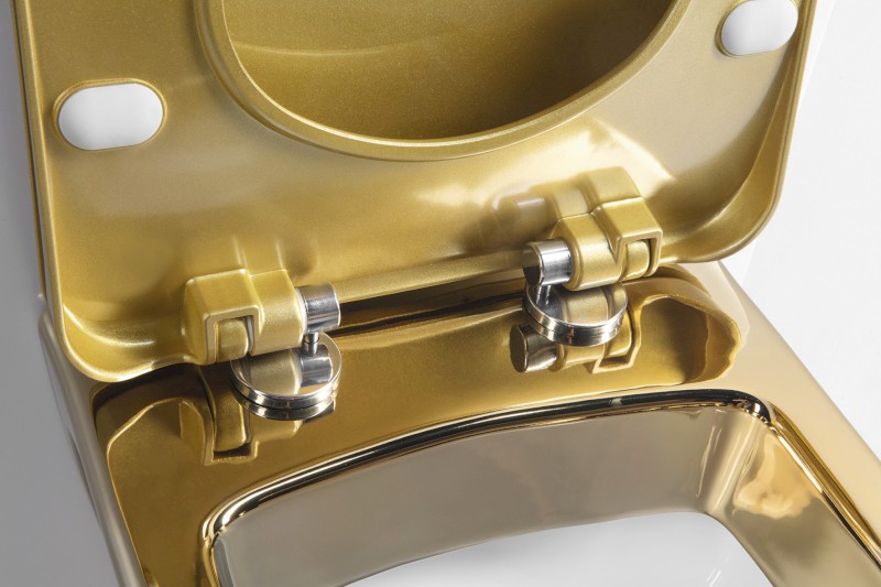PAULA WC sedátko, SLIM, Soft Close, zlatá KC0903