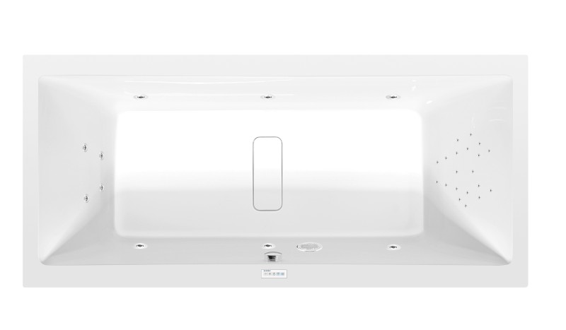 MARLENE hydromasážní vana, 180x80x48cm, Highline Hydro, chrom 72034.5010