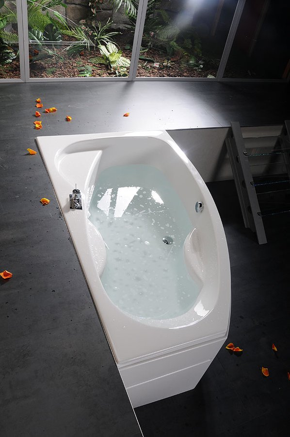 MAMBA R asymetrická vana 160x95x44cm, bílá 28111