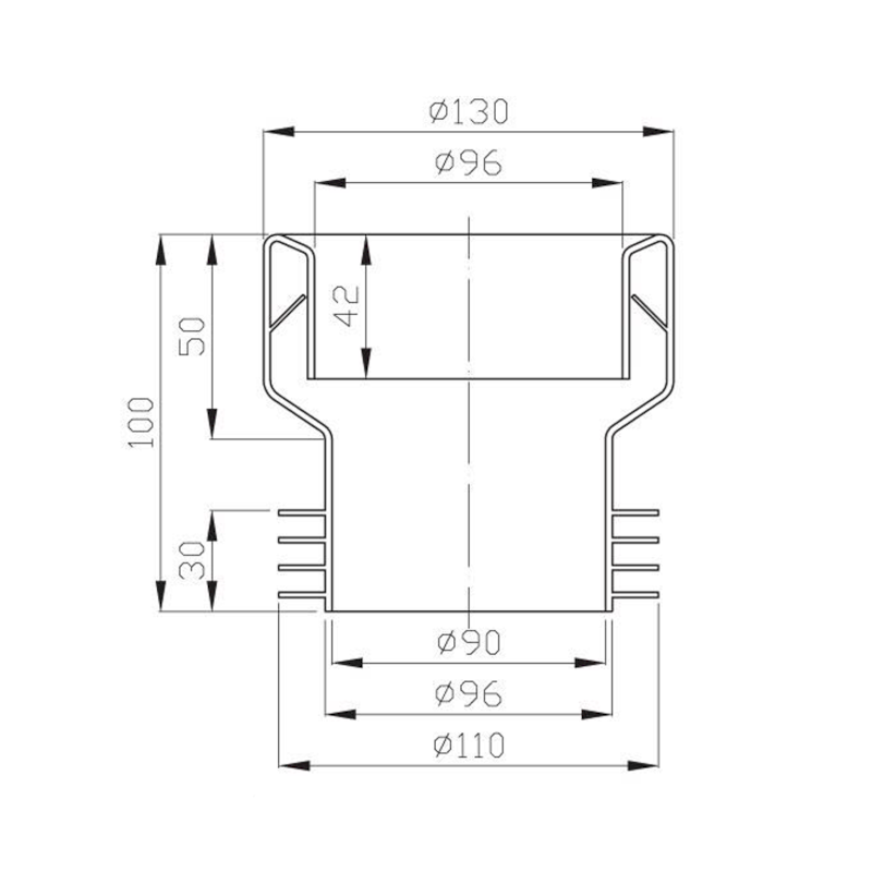WC manžeta centrická 159.332.0