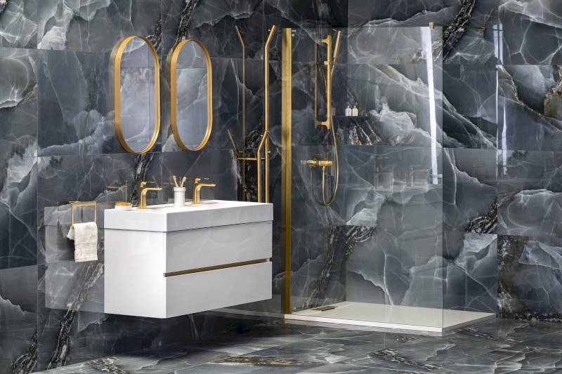 ODETTA umyvadlová skříňka 118x50x43,5cm, bílá lesk DT120-3030