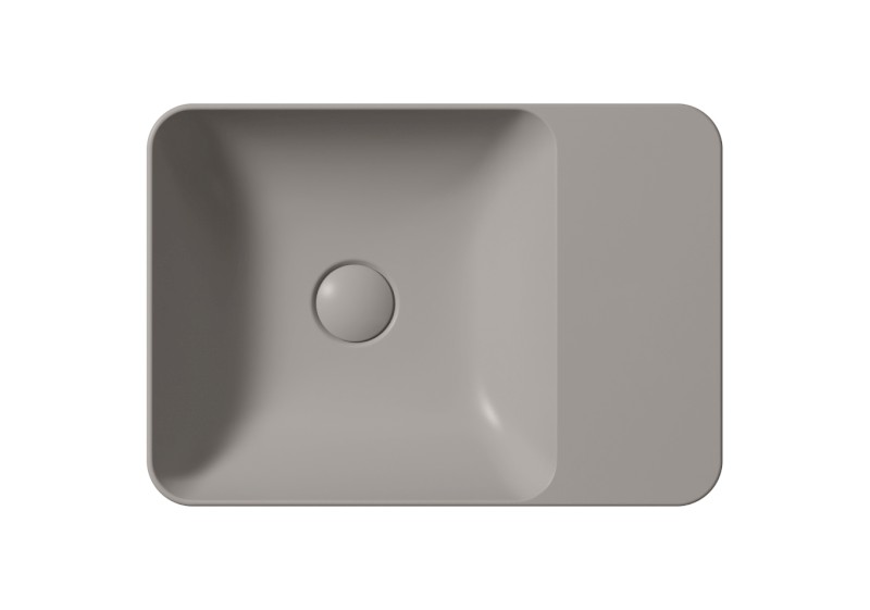 MODO keramické umyvadlo na desku 50x35cm, bez otvoru, tortora mat 9884005