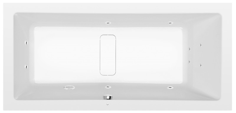 MARLENE hydromasážní vana, 190x90x48cm, Active Hydro, chrom 71607.1010