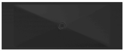 Keramická sprchová vanička, obdélník 200x80x2cm, černá mat 46200826