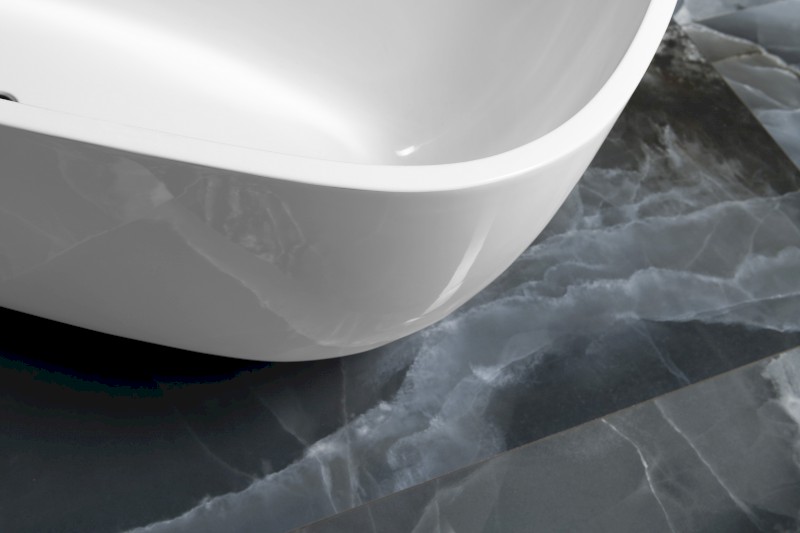 IPANEMA volně stojící vana litý mramor 168x72x49cm, bílá 69911