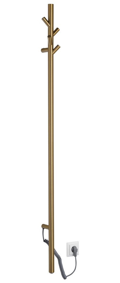 PASADOR elektrický sušák ručníků, kulatý, 150x1500mm, 30 W, zlatá mat ER175GB