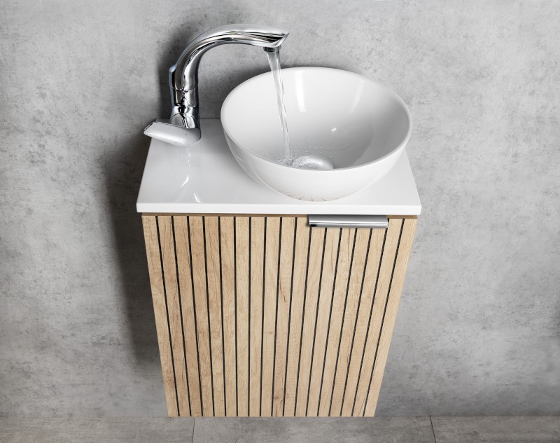 FLY stojánková umyvadlová baterie s otočnou hubicí, chrom DF004