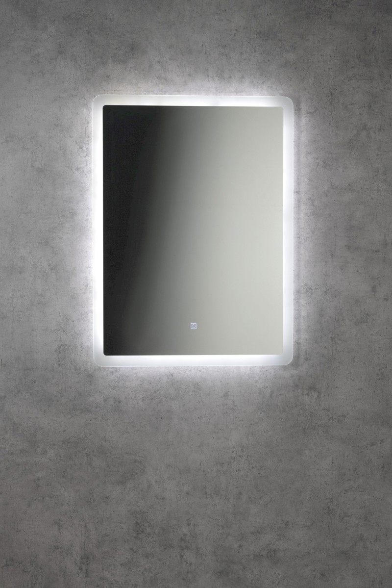 FAGO zrcadlo s LED podsvícením 60x80cm, dotykový senzor, stmívatelné FA060