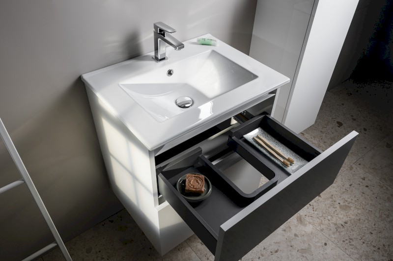 EZARA umyvadlová skříňka 59,2x64x46cm, borovice rustik EZ601-1616