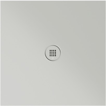 Keramická sprchová vanička, čtverec 80x80x2cm, cenere mat 46080817