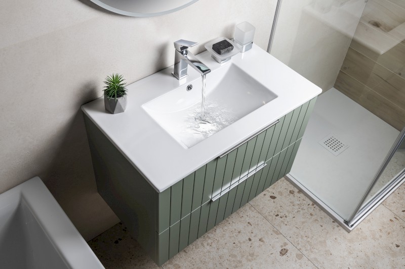 CIRASA STRIP umyvadlová skříňka 69,8x52x46cm, verde CR701-4444S