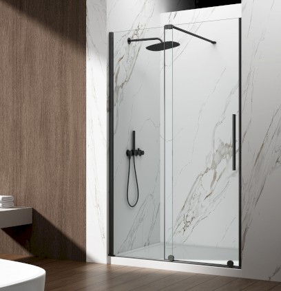 SPIRIT BLACK sprchové dveře 1000mm, čiré sklo GI1010B