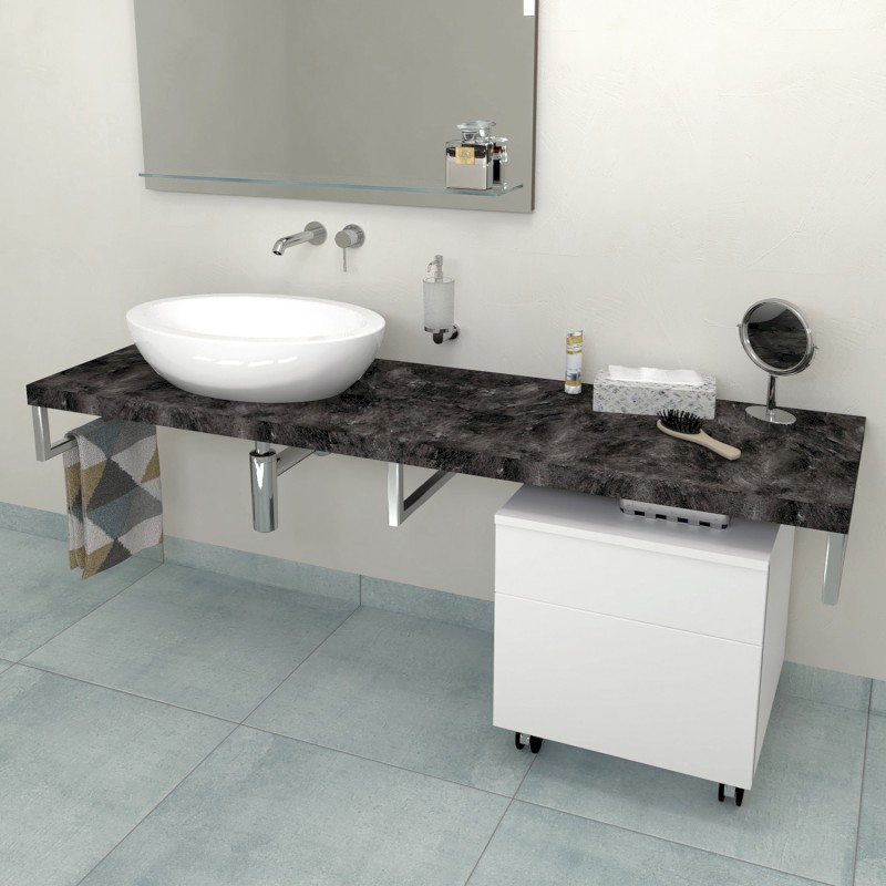 AVICE deska pod umyvadlo 150x50cm, tl.5cm, štípaný kámen AV159