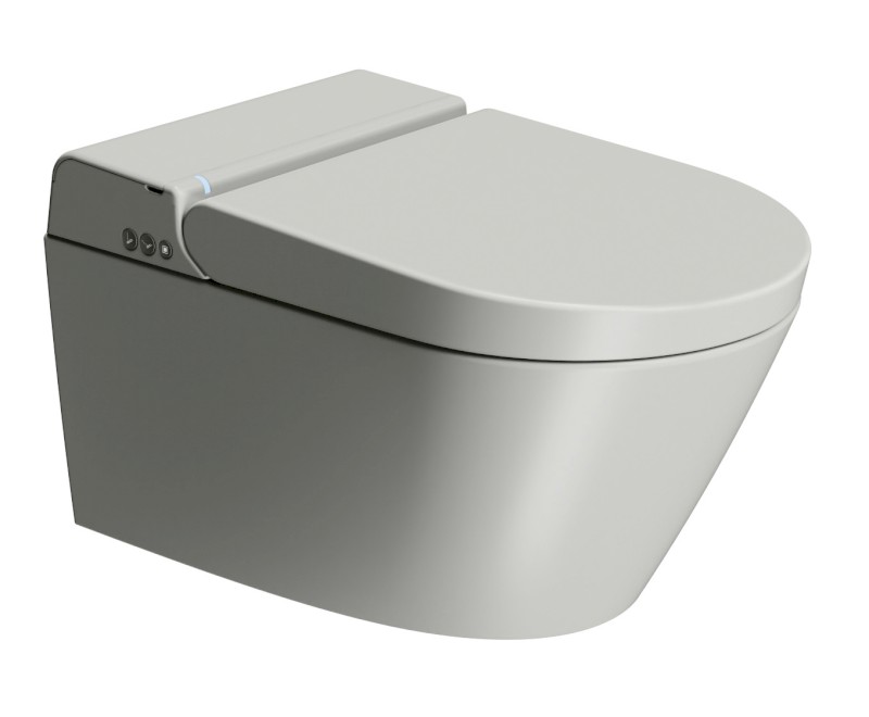 WCLEAN závěsné WC Swirlflush s integrovaným elektronickým bidetem, cenere dual-mat 7418K17