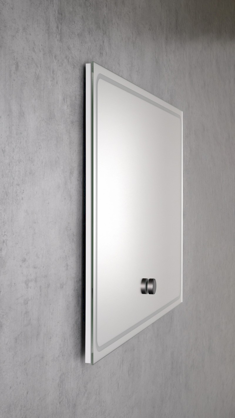 GEMINI zrcadlo s LED osvětlením 100x70cm, chytré funkce GM100K