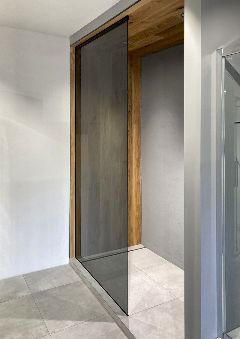 ARCHITEX kalené sklo, L 1200 - 1600mm, H 1800 - 2600mm, šedé ALS1216