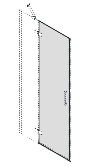 TRINITY otočný díl dveří do niky, sklo čiré, levé GT1200CL