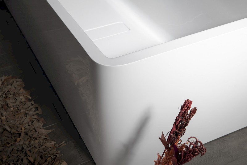 MARLENE CURVE L MONOLITH obdélníková vana 195x85x63cm, bílá 78731MCL