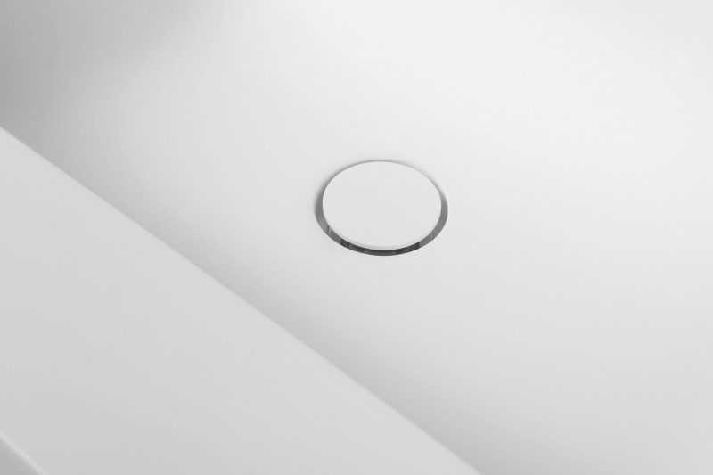 EMICO dvojumyvadlo, Rockstone, 220x50cm, límec L, pravé, bílá mat EM220-B2R-L