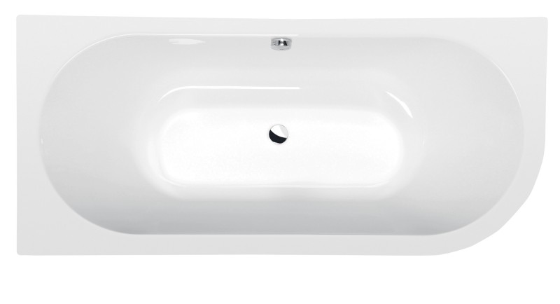 VIVA L MONOLITH asymetrická vana 170x75x60cm, bílá 70119M
