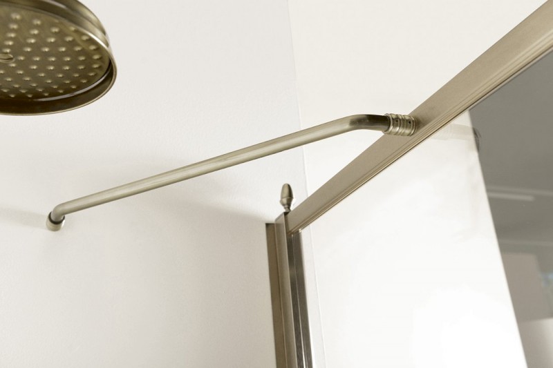 ANTIQUE boční stěna 1000mm, ČIRÉ sklo, bronz, světlý odstín GQ5610CL