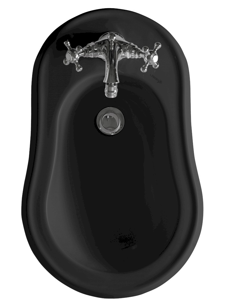 RETRO bidet stojící 38,5x60cm, černá mat 102031
