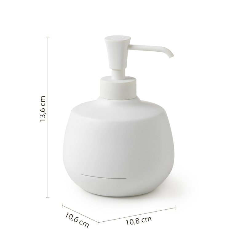 KIRA dávkovač mýdla na postavení, bílá mat KI8002