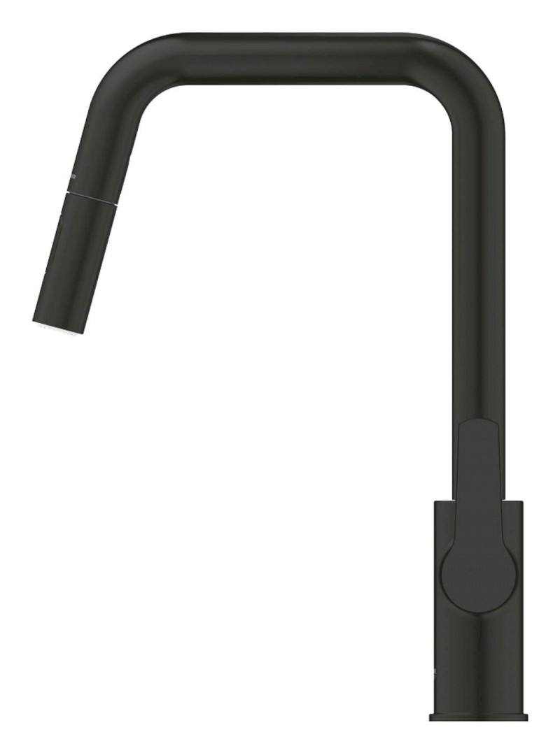 QuickFix Start Dřezová baterie s výsuvnou sprškou, matná černá GROHE 306312430