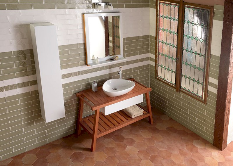 TERUEL keramické umyvadlo na desku 59x39cm, bílá BH7007