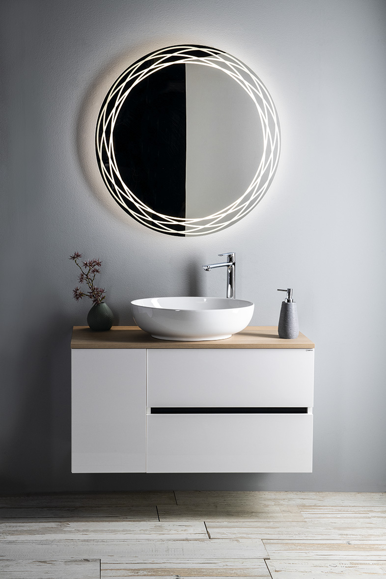 OFELIE keramické umyvadlo na desku, 52x40cm, bílá AR433