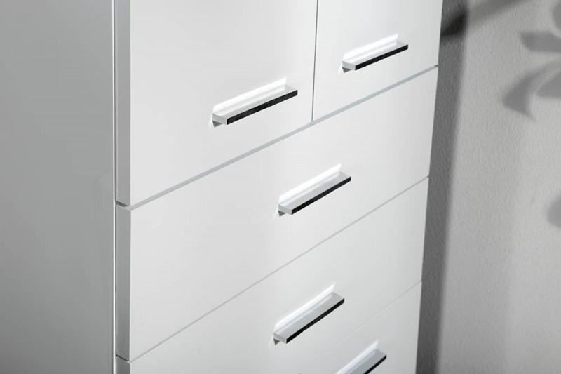 ZOJA/KERAMIA FRESH skříňka vysoká se zásuvkami 50x184x29cm, bílá 51291