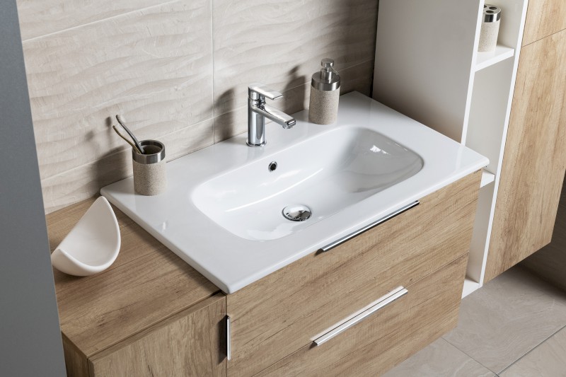 CIRASA STRIP umyvadlová skříňka 69,8x52x46cm, siena CR701-4242S