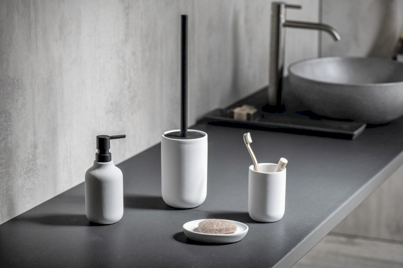 CHLOÉ dávkovač mýdla na postavení, bílá mat CH031