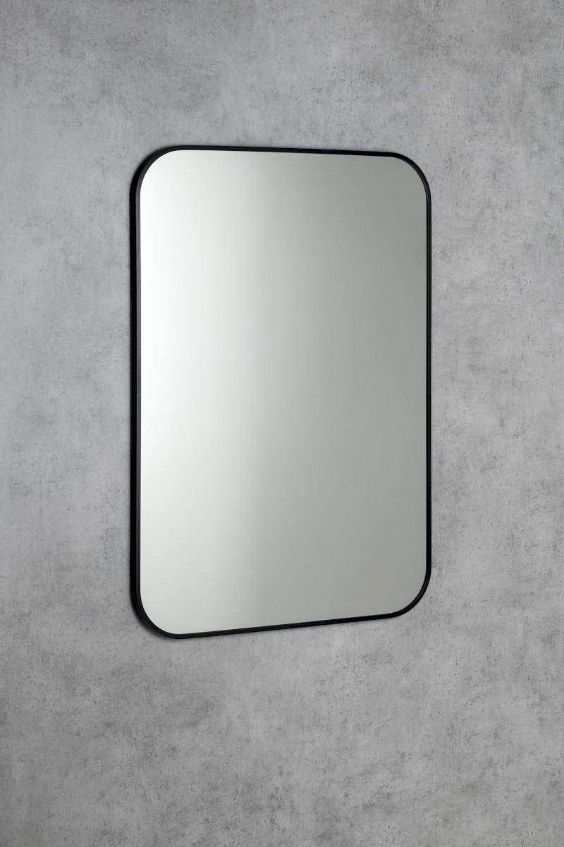 AROWANA zrcadlo v rámu 60x80cm, černá mat AWB0600