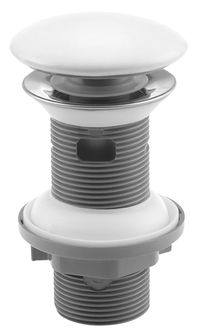 Umyvadlová výpust 5/4“, click-clack, keramická zátka, 20-70mm, bílá 38TP0171I