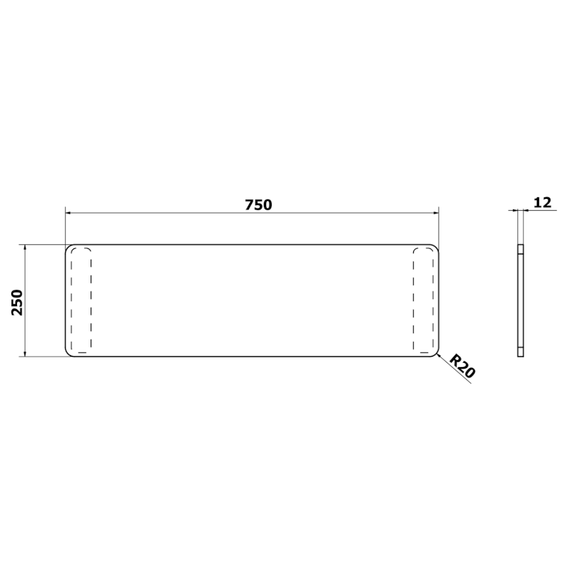 UNIVERSAL sedák na vanu, 75x25 cm, černá 73258