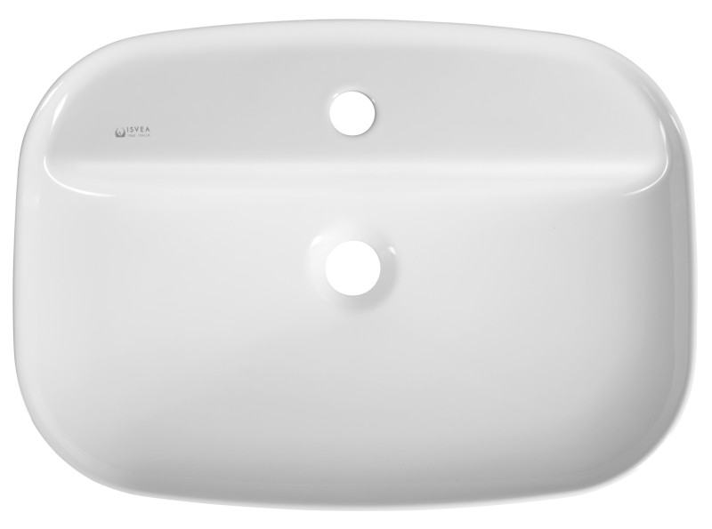 INFINITY keramické umyvadlo zápustné, 55x40cm, bílá 10NF50055
