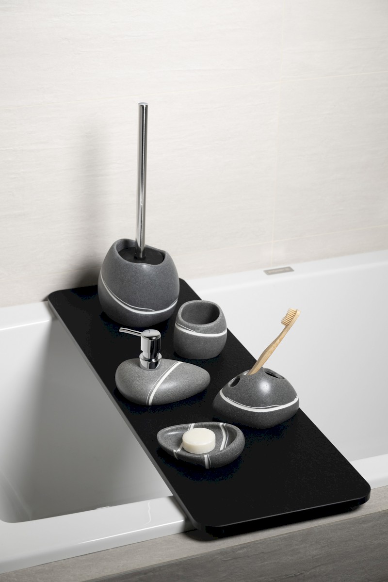 LITTLE ROCK WC štětka na postavení, šedá 22190407