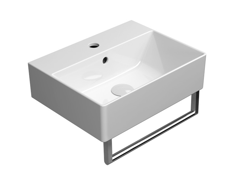 KUBE X držák ručníků 45cm, pro umyvadlo 9485, chrom PAKUBEX45
