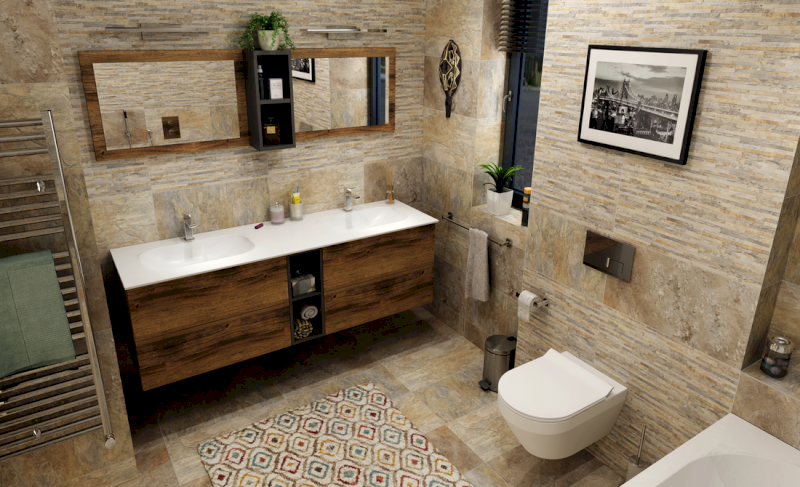 IMPALA umyvadlo pod desku, Rockstone, 67,2x35,5cm, bílá mat IM630