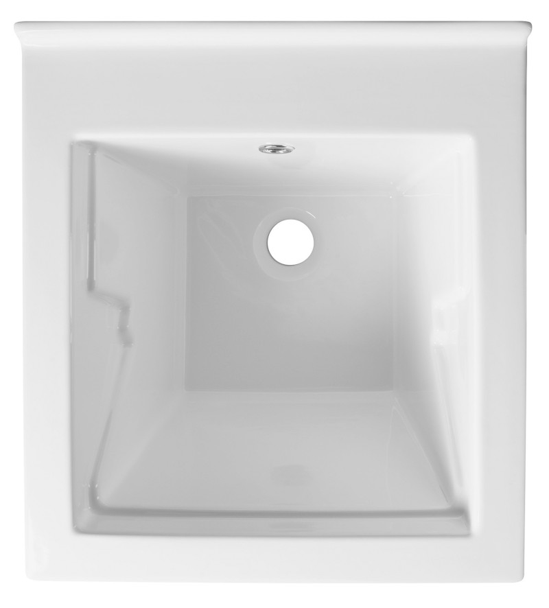 Keramická výlevka, 45x50cm, s přepadem WH118