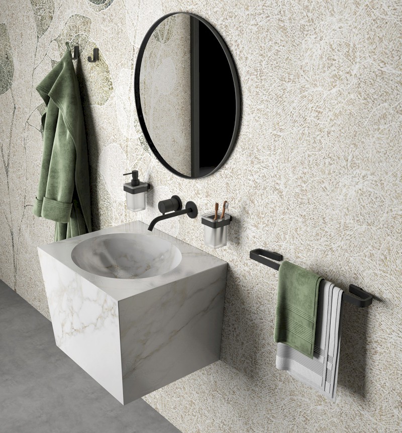 SAMOA držák ručníků 450mm, černá mat A8214514